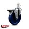 Service Caster 5'' Solid Poly Wheel Swivel 7/16'' Grip Ring Stem Caster with Brake SCC-GR20S514-SPUS-PLB-716138 - alternate 3